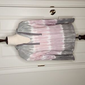 Splendid Beam Tie Dye Terry Pullover Hoodie Size XL NWT